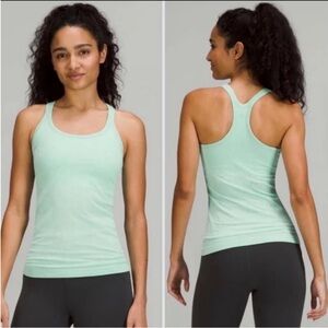 Like New Lululemon Ebb to Street Tank Top. Color Wild Mint. Size 4